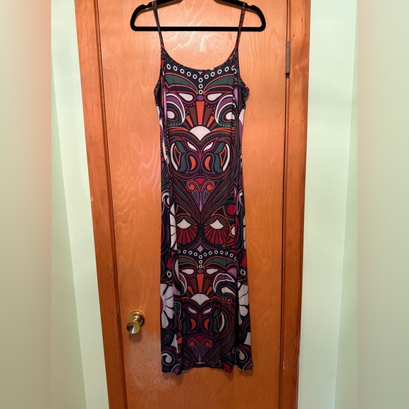 Desigual Abstract Stretch Slip Dress - Large - Picture 2 of 4